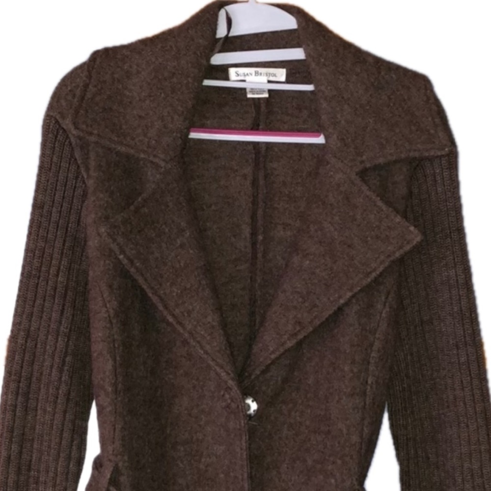Susan Bristol Wool Cardigan Coat
